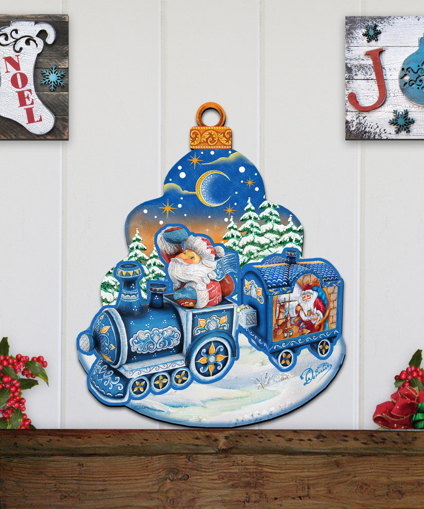 Christmas Train Door Hanger