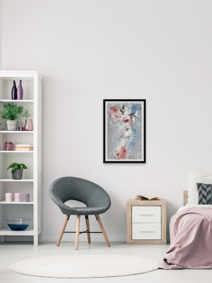 "Darling Be Daring" Framed Painting Print, 20x30
