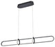 1 Light Modern Island Light, Matte Black