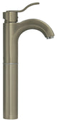 Wavehaus Single Hole, Single Lever Elevated Lavatory Faucet, Brushed Nickel