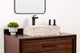 Natural Stone Vessel Bathroom Sink, Rustic Lerdo Marble
