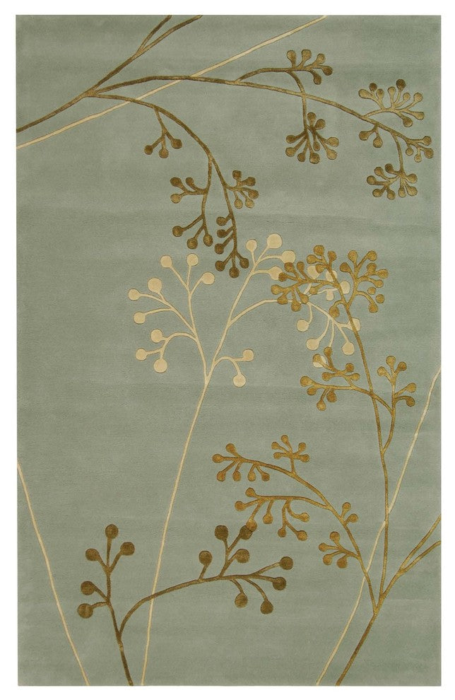 Safavieh Soho soh305a Floral Rug, Light Blue, 6'0"x6'0" Square