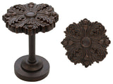 Set of 2 Eve Medallion Drapery Holdbacks, Mahogany