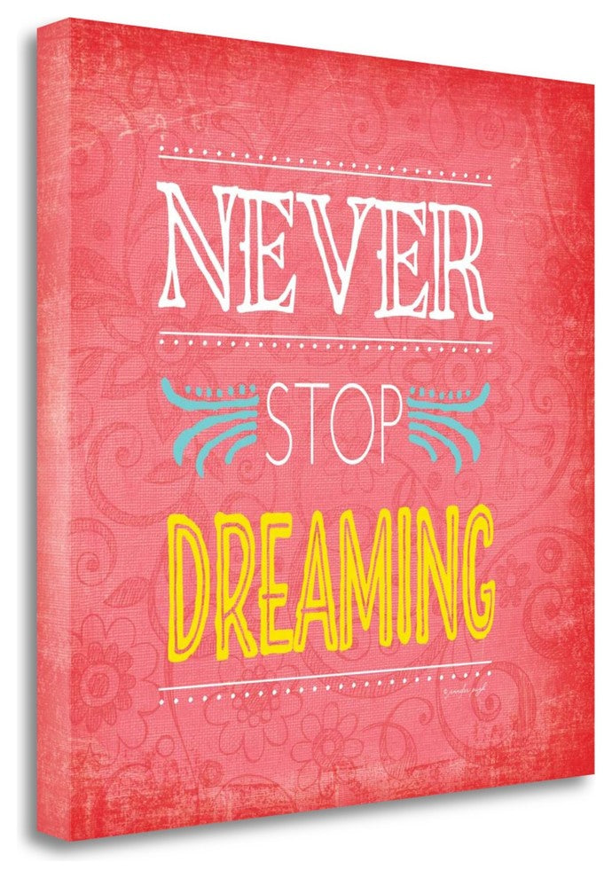 "Never Stop Dreaming" By Jennifer Pugh, Giclee Print on Gallery Wrap Canvas
