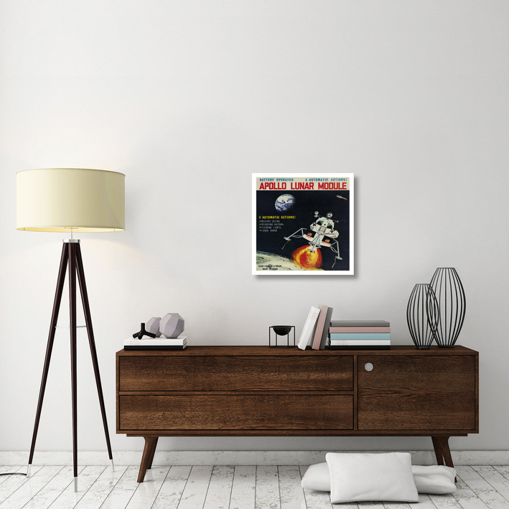 "Apollo Lunar Module" Digital Paper Print by Retrorocket, 24"x24"