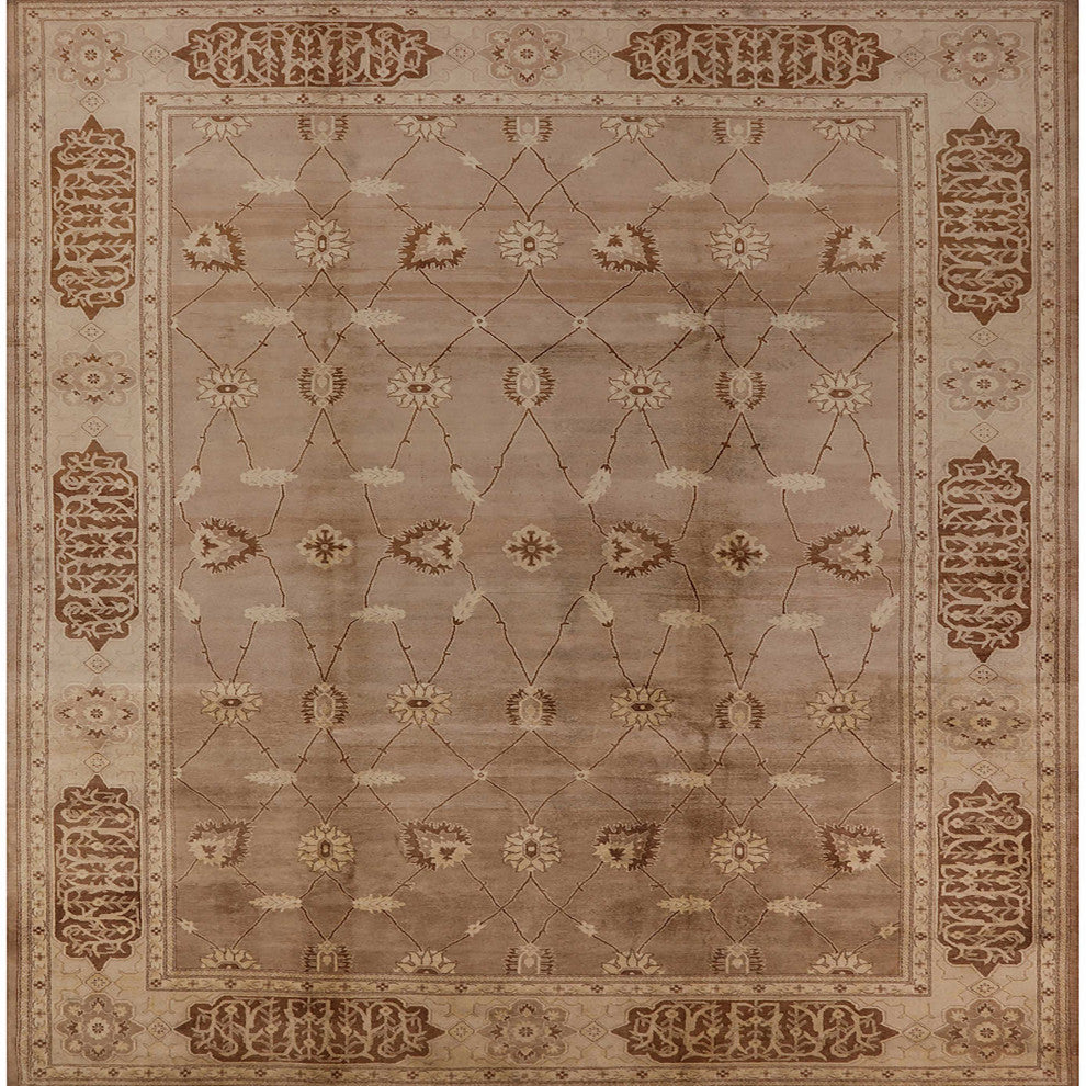 Ahgly Company Indoor Square Mid-Century Modern Area Rugs, 7' Square