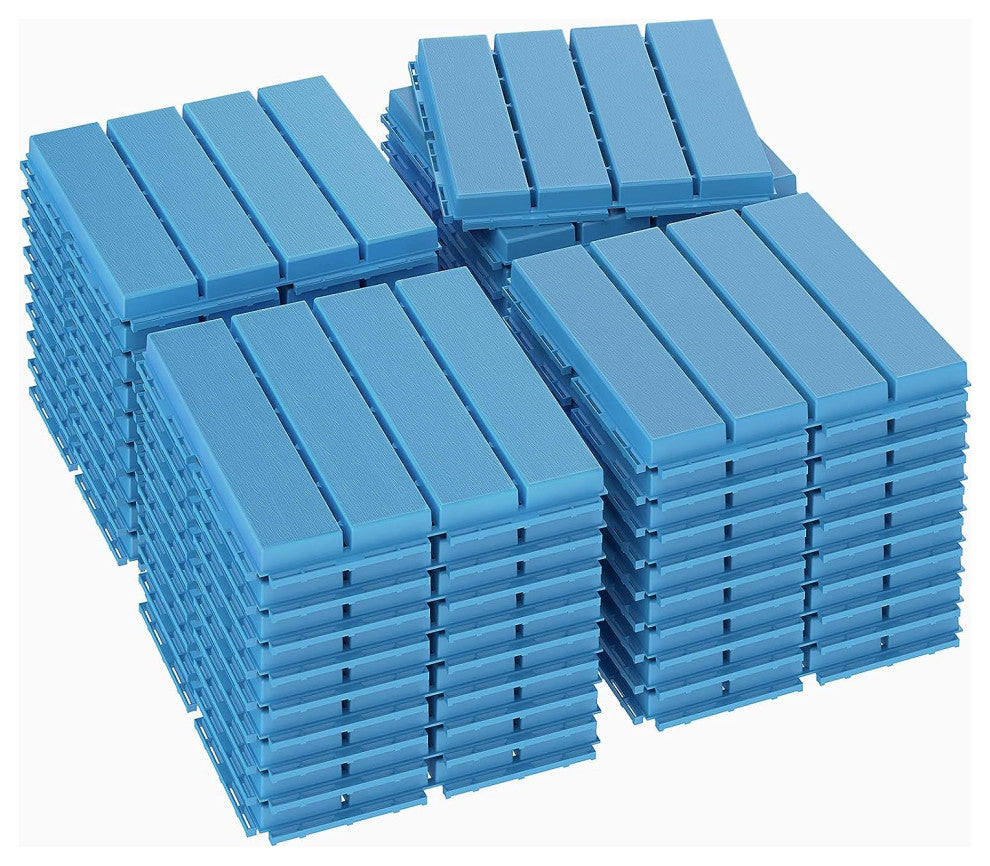 Plastic Interlocking Deck Tiles, 36 Pack