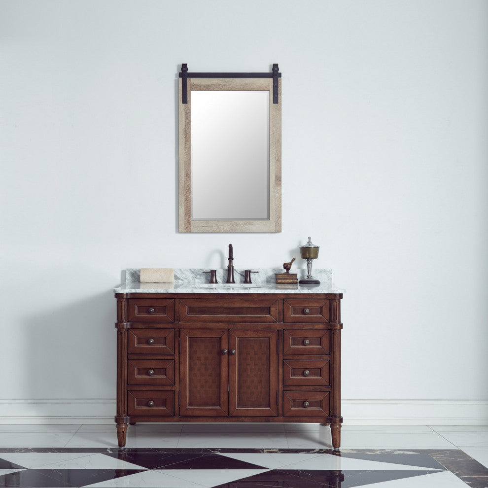 Cortes Rectangular Wall Mount Mirror, North American Logs, 24"