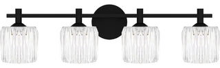 Quoizel SPD8630 Spade 4 Light 30"W Vanity Light - Matte Black
