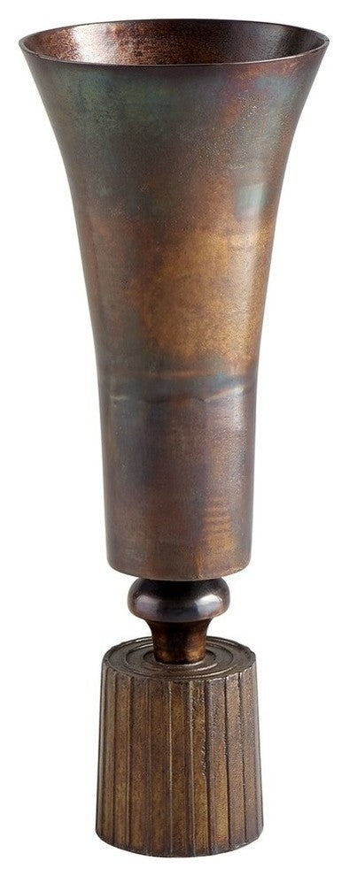 Large Patina Power Vase
