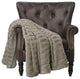 Warm Fuzzy Cozy Couch Soft Throw Blanket with Sherpa Backing - 60 x 80 Ribbed