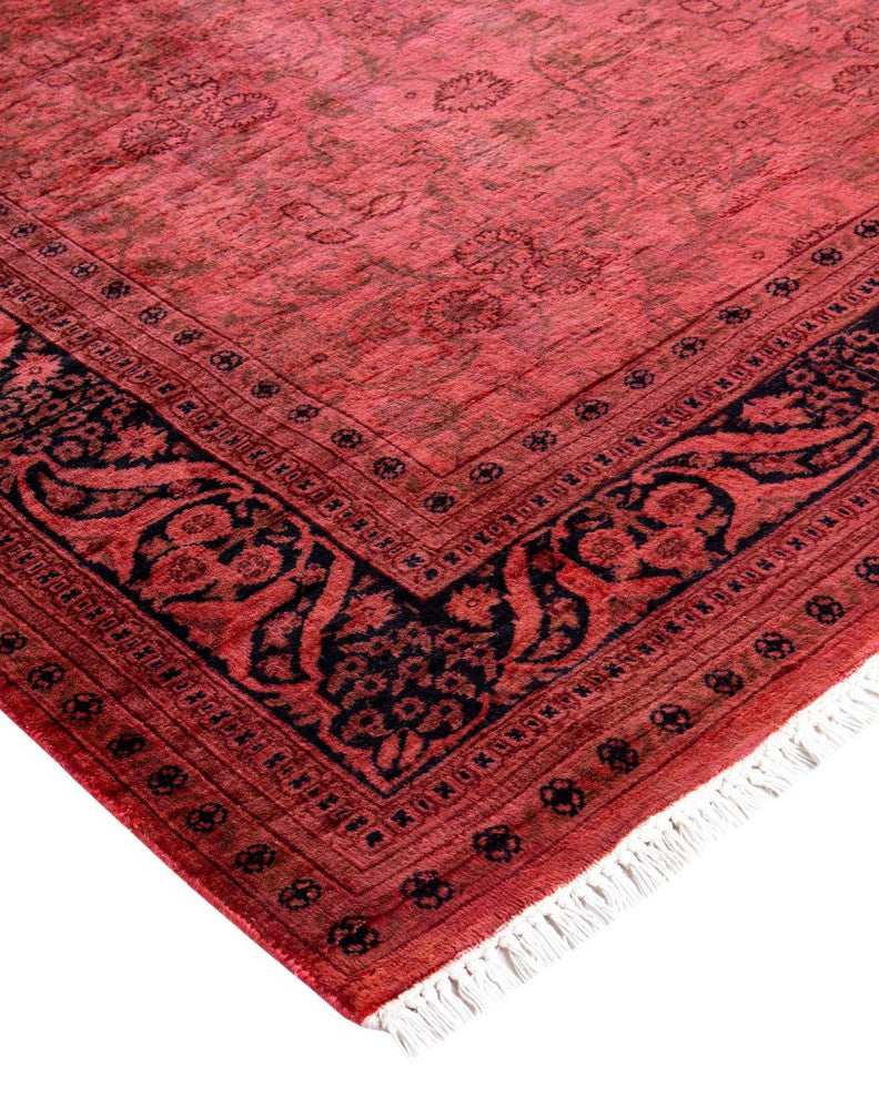 Fine Vibrance, One-of-a-Kind Hand-Knotted Area Rug Pink, 4'2"x5'10"