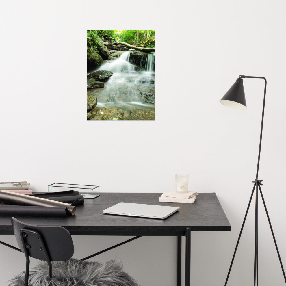 Pixley Falls 2 Landscape Photo, Waterfall Unframed Wall Art Print, 18" X 24"