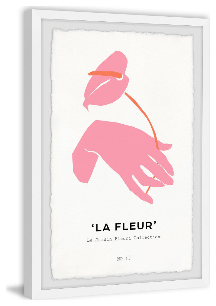 "La Fleur No 15" Framed Painting Print, 8x12