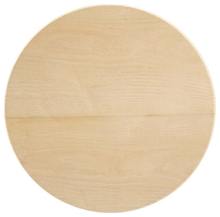 Lippa 20" Round Side Table, White Natural