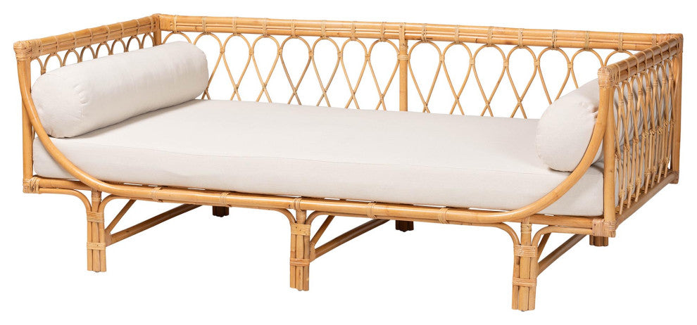 Braden Natural Brown Rattan Twin Daybed
