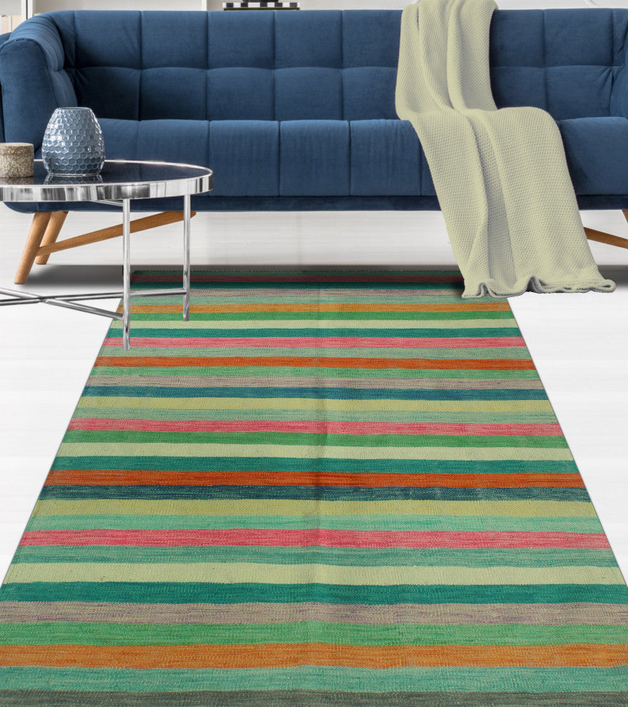 Winchester Kilim Stuart Rust/Orange Rug, 4'0x6'2