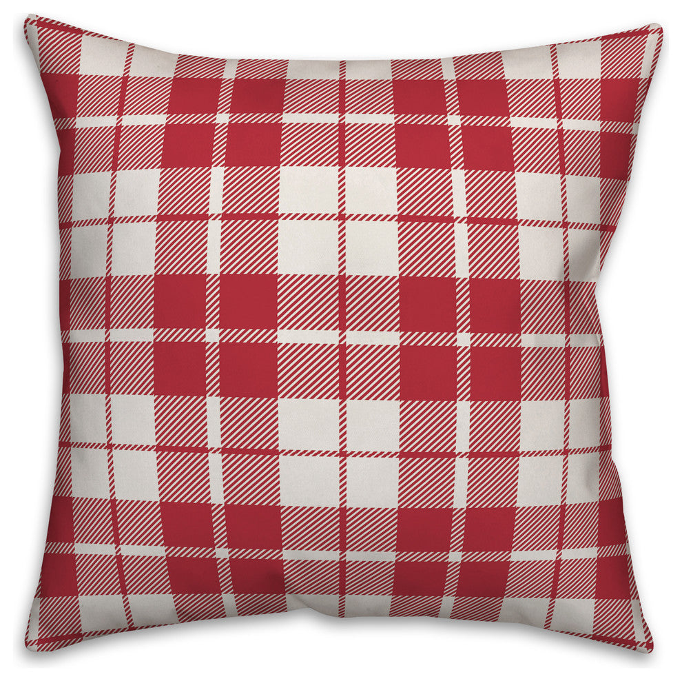 Christmas Wishes and Mistletoe Kisses Throw Pillow, 18"x18"