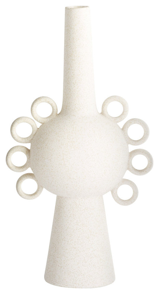 Ringlets Vase, White, Small