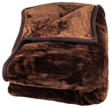 Heavy Plush Mink Blanket, Coffee