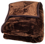 Heavy Plush Mink Blanket, Coffee