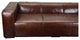 First of A Kind Bolton Sofa Cappuccino Brown Leather