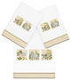 Linum Home Textiles 100% Turkish Cotton BELINDA 3PC Embellished Towel Set