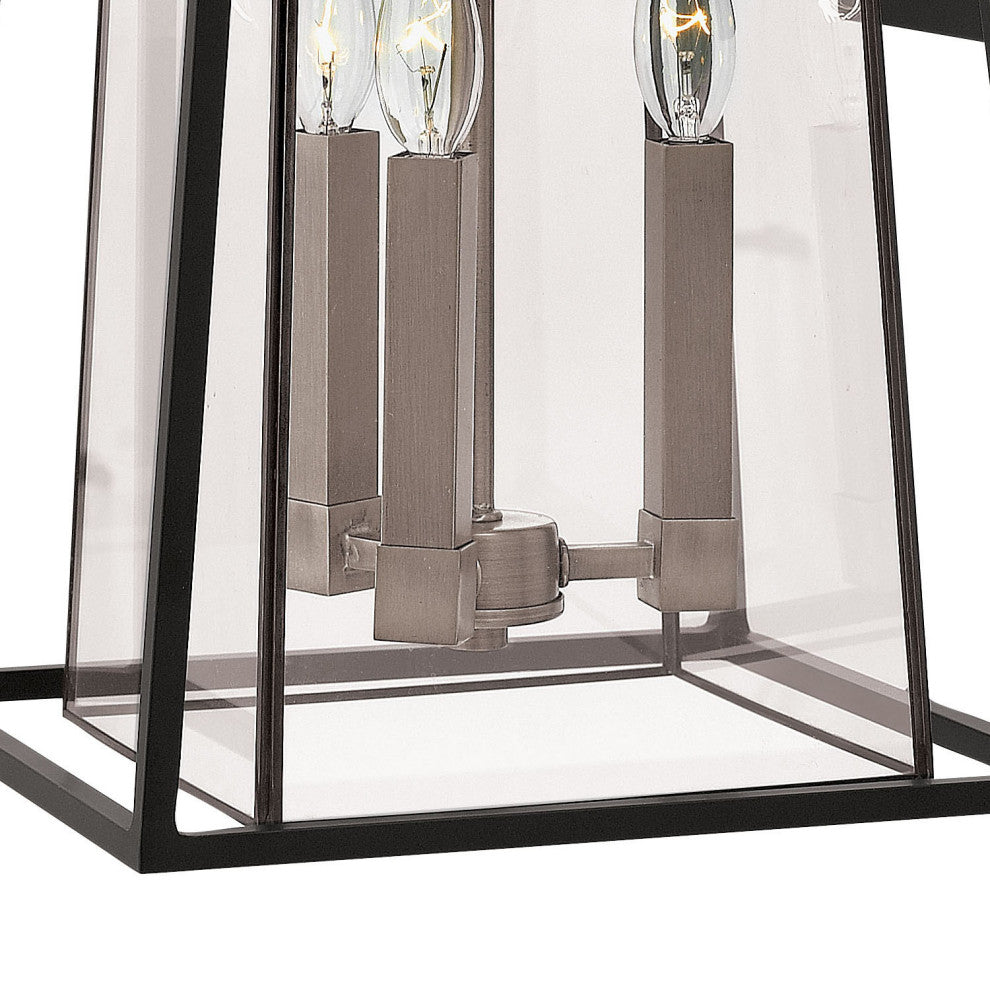 Hinkley Walker Medium Wall Mount Lantern, Black