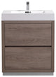 Bliss 30" Free Standing Bathroom Vanity, Butternut
