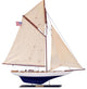 Wooden Defender Limited Model Sailboat, 25"