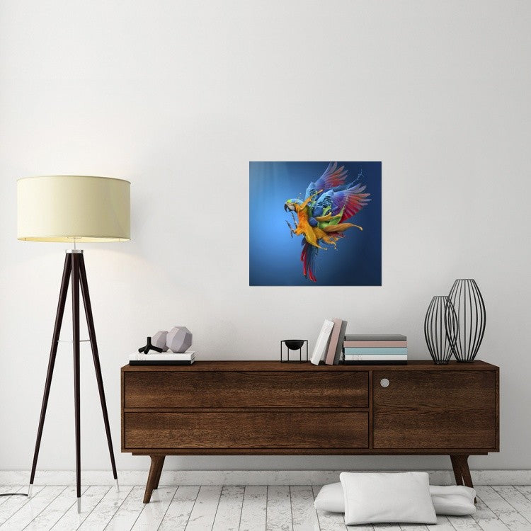"Flying Colours" Stretched Canvas Giclee by Sulaiman Almawash, 30"x28"