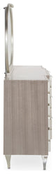 Camden Court, Dresser and Oval Mirror, Pearl