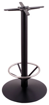 Holland Bar Stool 214 Chrome Cast Iron Table H Base, 22'