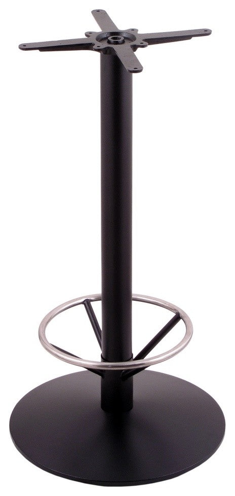 Holland Bar Stool 214 Chrome Cast Iron Table H Base, 22'