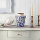 10.5" Nautical Ceramic Urn Vase