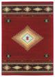 Harrison Southwest Lodge Red and Green Rug, 10'x13'