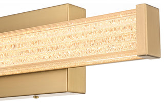 Home Living 16" Led Wall Sconce, Satin Gold