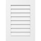 Vertical Surface Mount PVC Gable Vent, Non-Functional, 38Wx20H