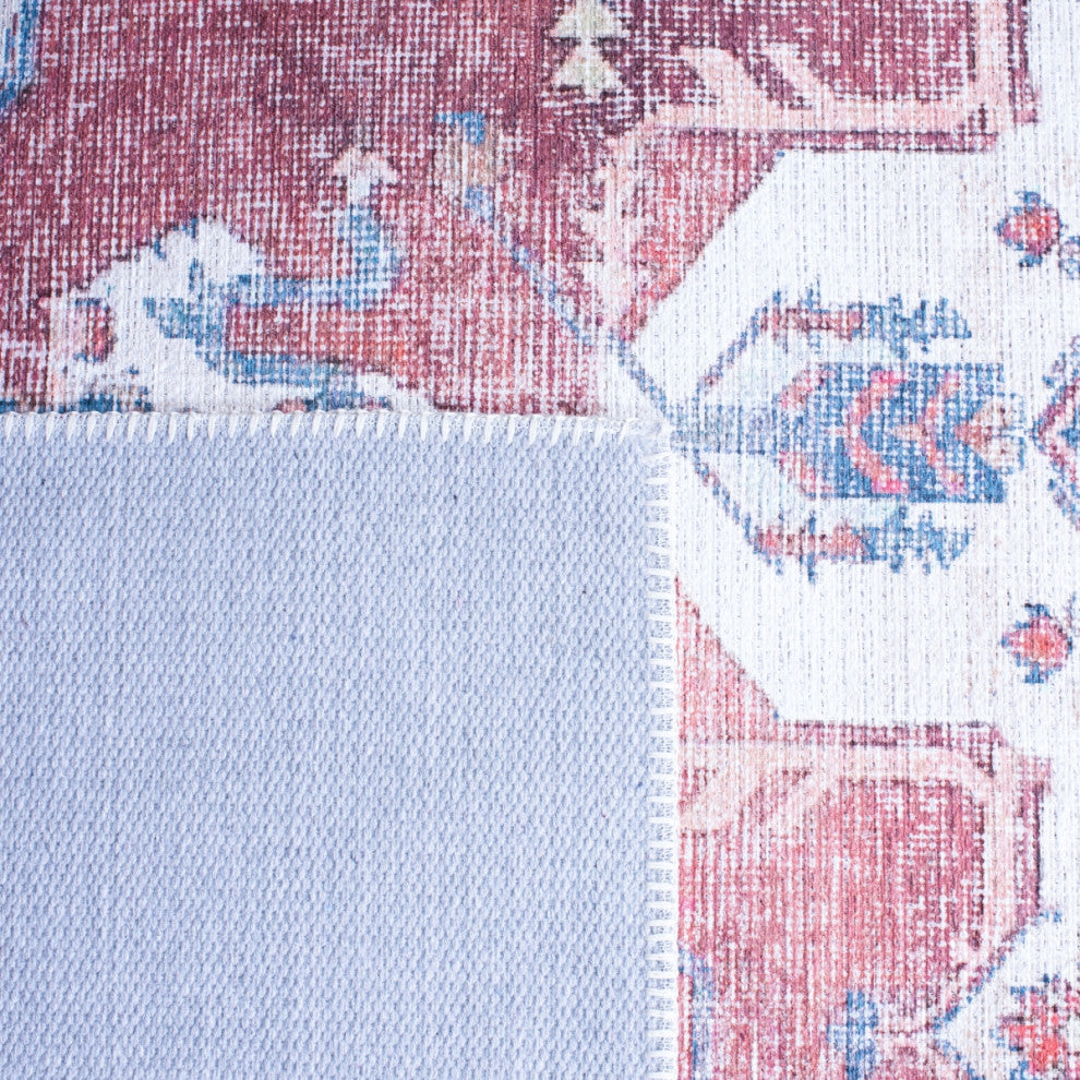 Safavieh Serapi SEP355 Rug Machine-Washable, Red/Ivory, 6'7"x9'