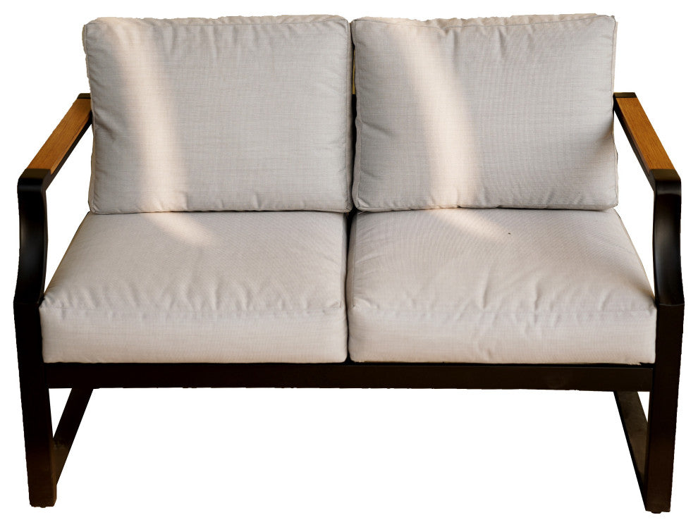 Trouvaille  Patio Loveseat Armchair with Cushion