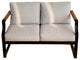 Trouvaille  Patio Loveseat Armchair with Cushion