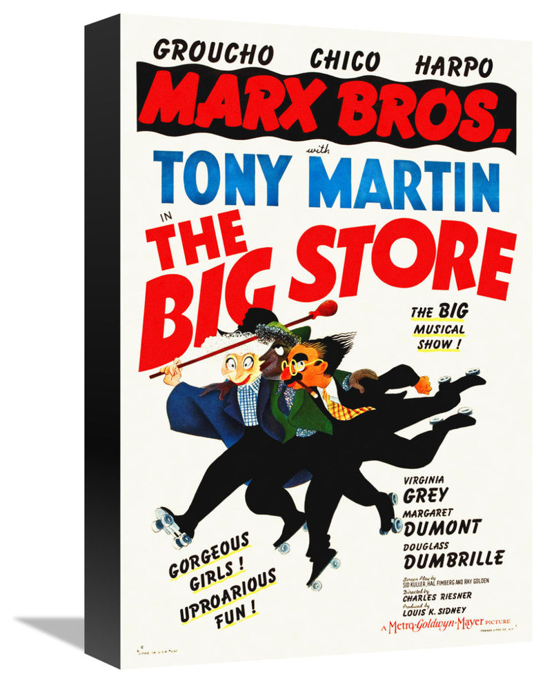 "Marx Brothers - The Big Store 02" Canvas by Hollywood Photo Archive, 11x16"