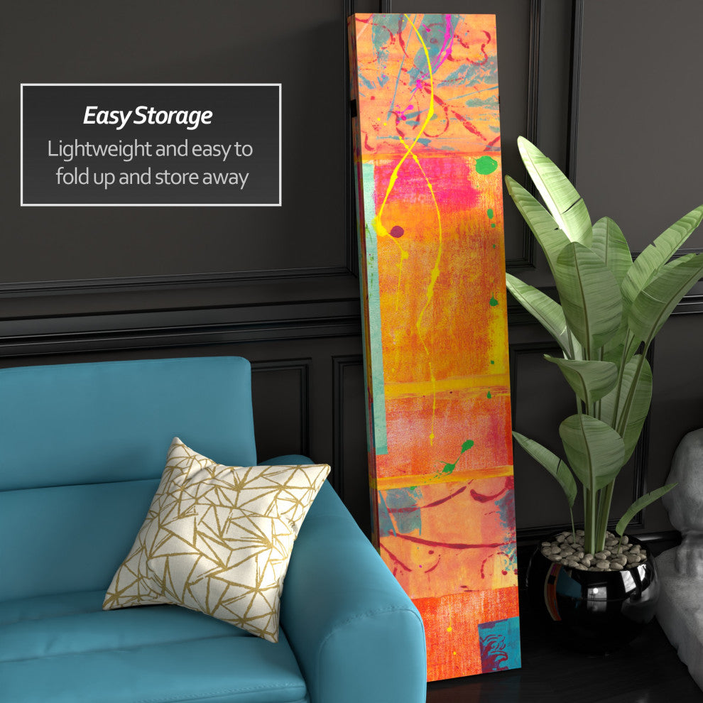 6'' Tall Double Sided Tangerine Dream Canvas Room Divider