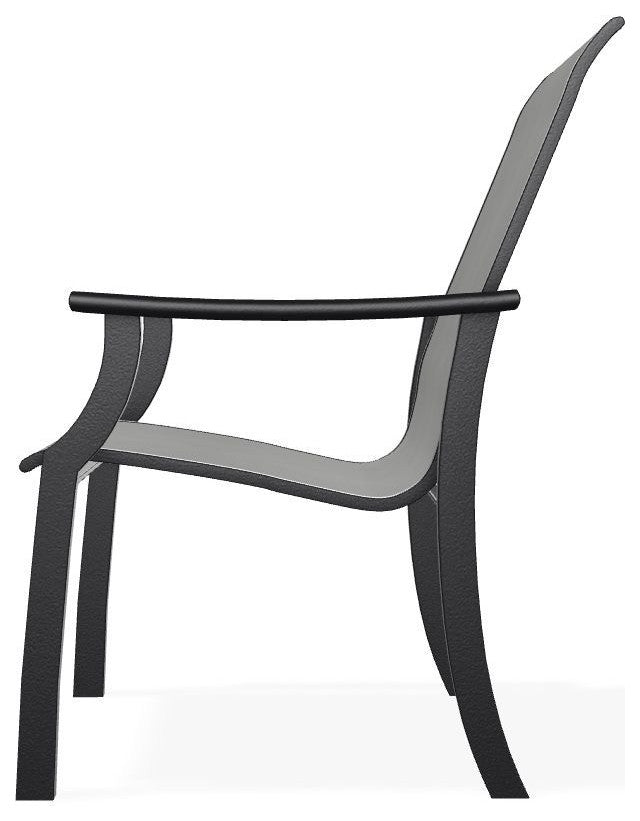 St. Catherine Sling Outdoor Armchair, Alloy/Black