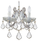 Maria Theresa 2 Light Swarovski Strass Crystal Chrome Sconce