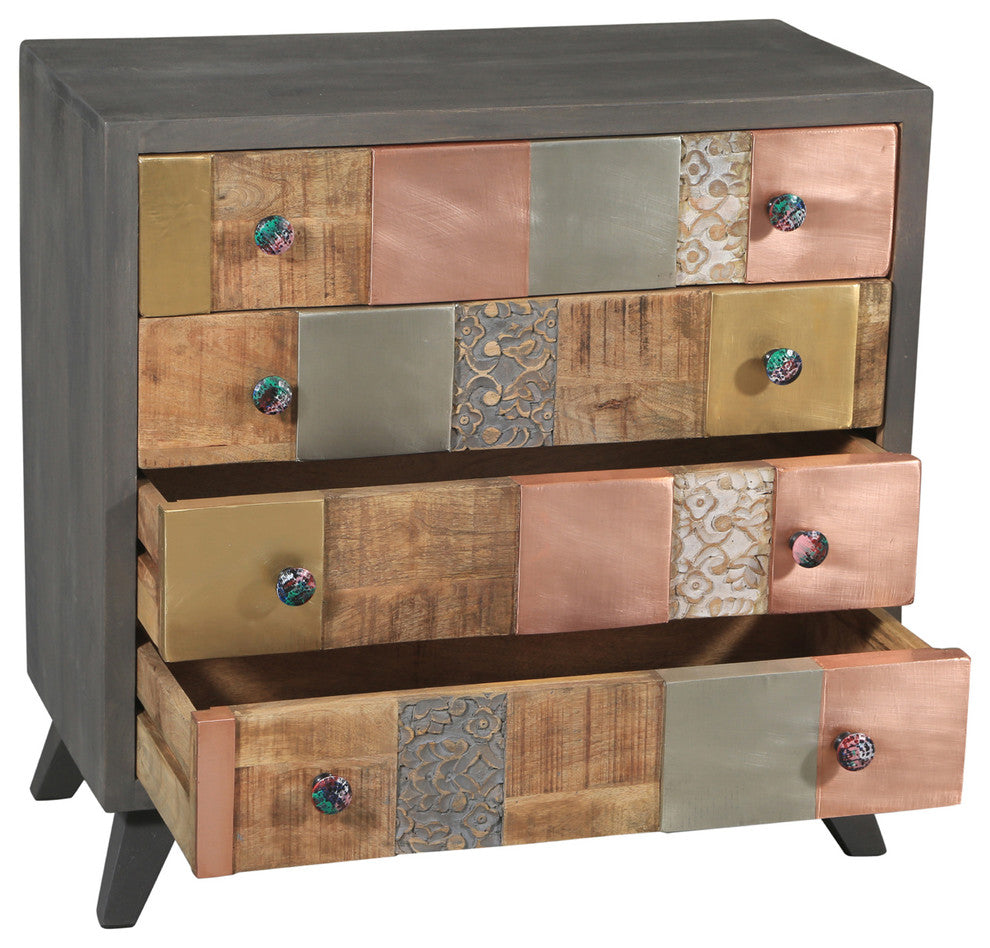 White-background studio shot with one drawer pulled out, showing interior.