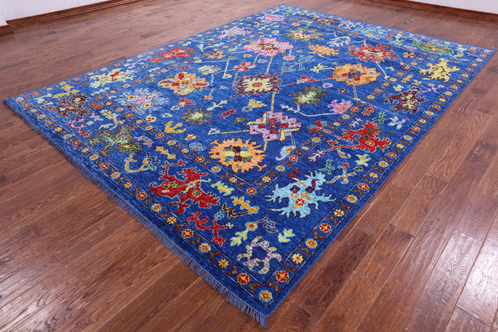 8' 10" X 11' 11" Turkish Oushak Hand-Knotted Rug - Q16073