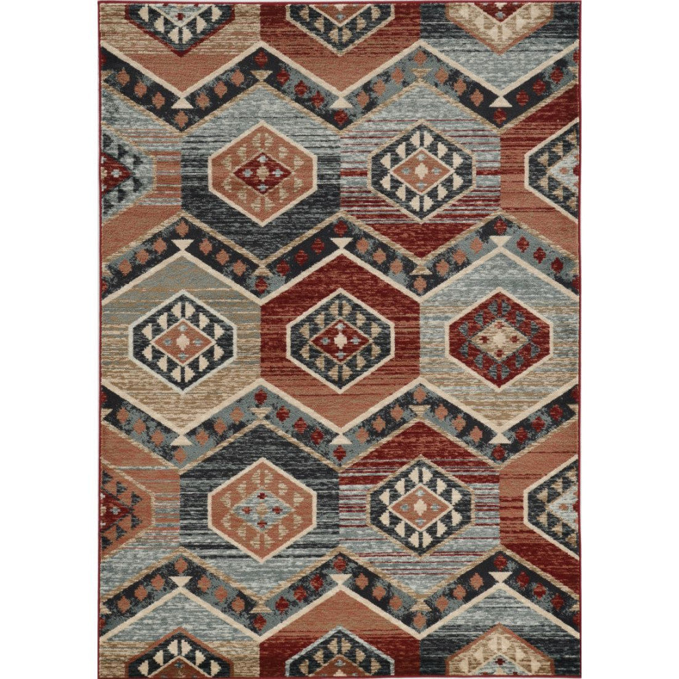 KAS Chester 5630 Red Artisan Area Rug, 5'x8'