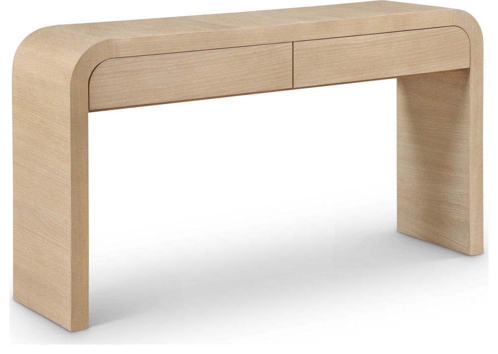 Cresthill Natural Ash Console Table, White Oak