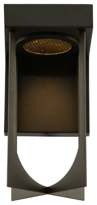 Optika Small LED Wall Sconce, Matte Black
